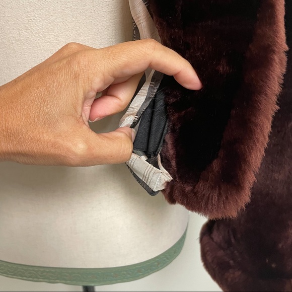 Vintage 50s/60s Gus Mayer Brown Mouton Chubby Coat - Picture 9 of 13